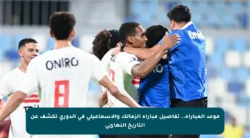 موعد المباراة.. تفاصيل مباراة الزمالك والإسماعيلي في الدوري تكشف عن التاريخ النهائي